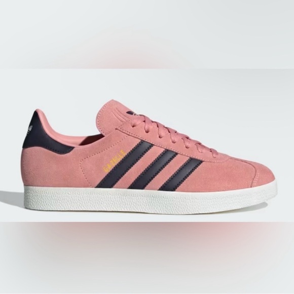 adidas Shoes - Adidas Gazelle Men’s Sneakers Size 8 – Raw Pink Suede Black Stripes